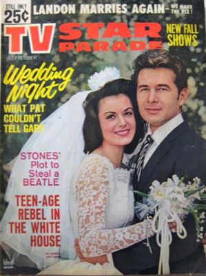 Gary Clarke and Pat Woodell on magazine cover of TV Star Parade. 